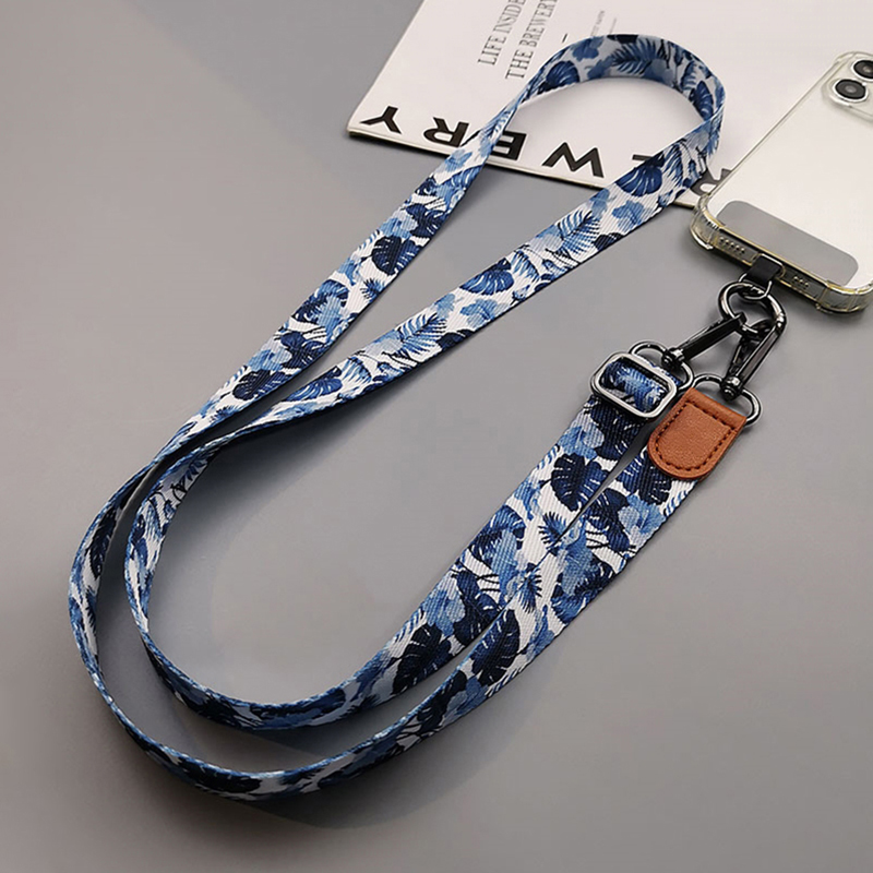 Crossbody Lanyard Neck Strap Case - النمط الاستوائي Crossbody الهاتف الخليوي الحبل