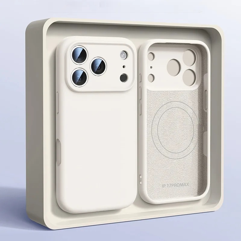 Liquid Silicone Magnetic Phone Case - غطاء هاتف مغناطيسي أصلي من السيليكون