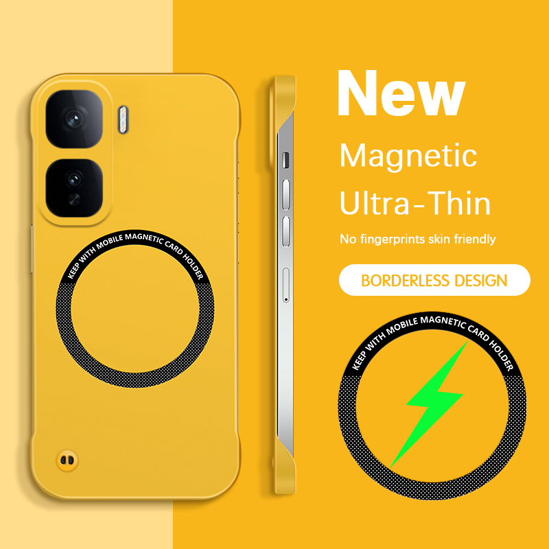 Ultra Thin Frameless Phone Cover - غطاء هاتف بدون إطار لـ vivo