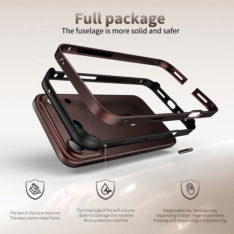 إطار هجين من السيليكون مع غلاف - مراجعة Metal Bumper Aluminum Frame Case وسعره