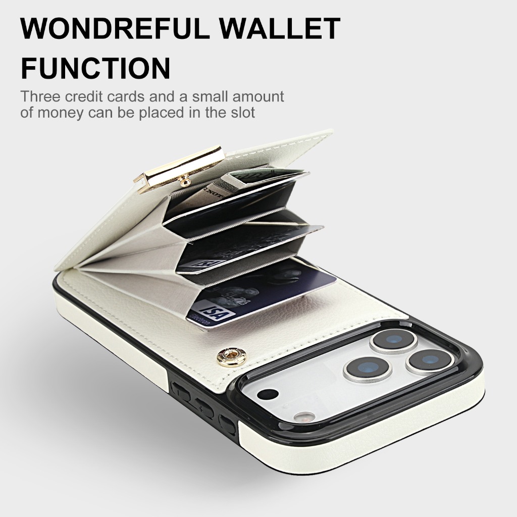 حافظة هاتف جلد PU متعددة الفتح - مراجعة Leather Wallet Card Holder Phone Cover وسعره
