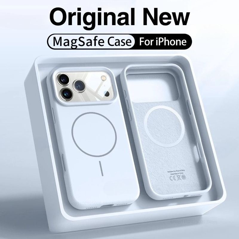 غطاء هاتف مغناطيسي أصلي من الس - مراجعة Liquid Silicone Magnetic Phone Case وسعره