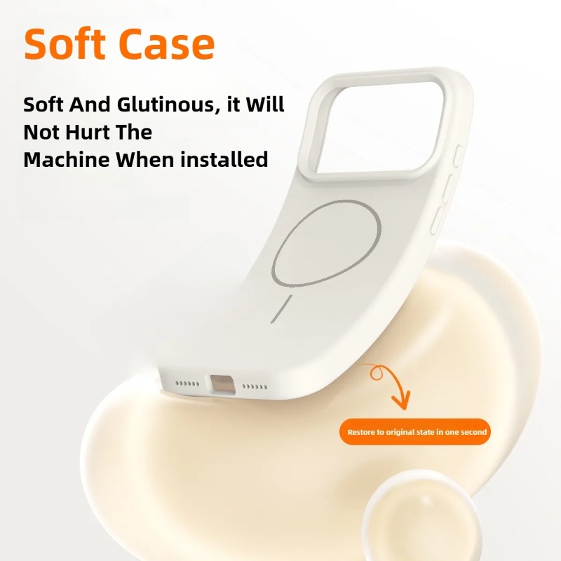 غطاء هاتف مغناطيسي أصلي من الس - مراجعة Liquid Silicone Magnetic Phone Case وسعره