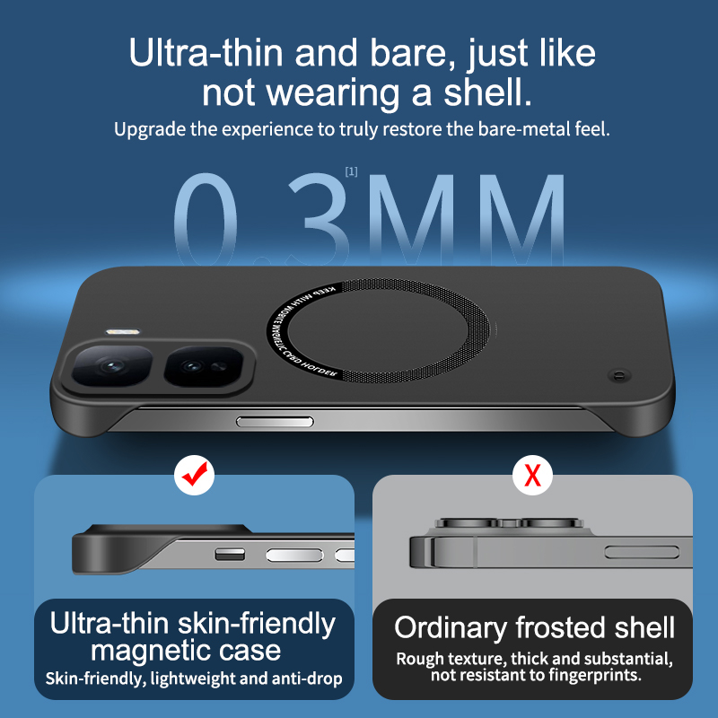 غطاء هاتف بدون إطار لـ vivo IQ - مراجعة Ultra Thin Frameless Phone Cover وسعره