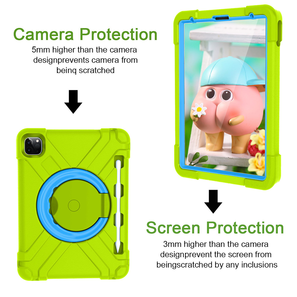 360 °   غطاء حماية دوار بحلقة  - مراجعة Heavy Duty 360 Full Body Protective Case وسعره